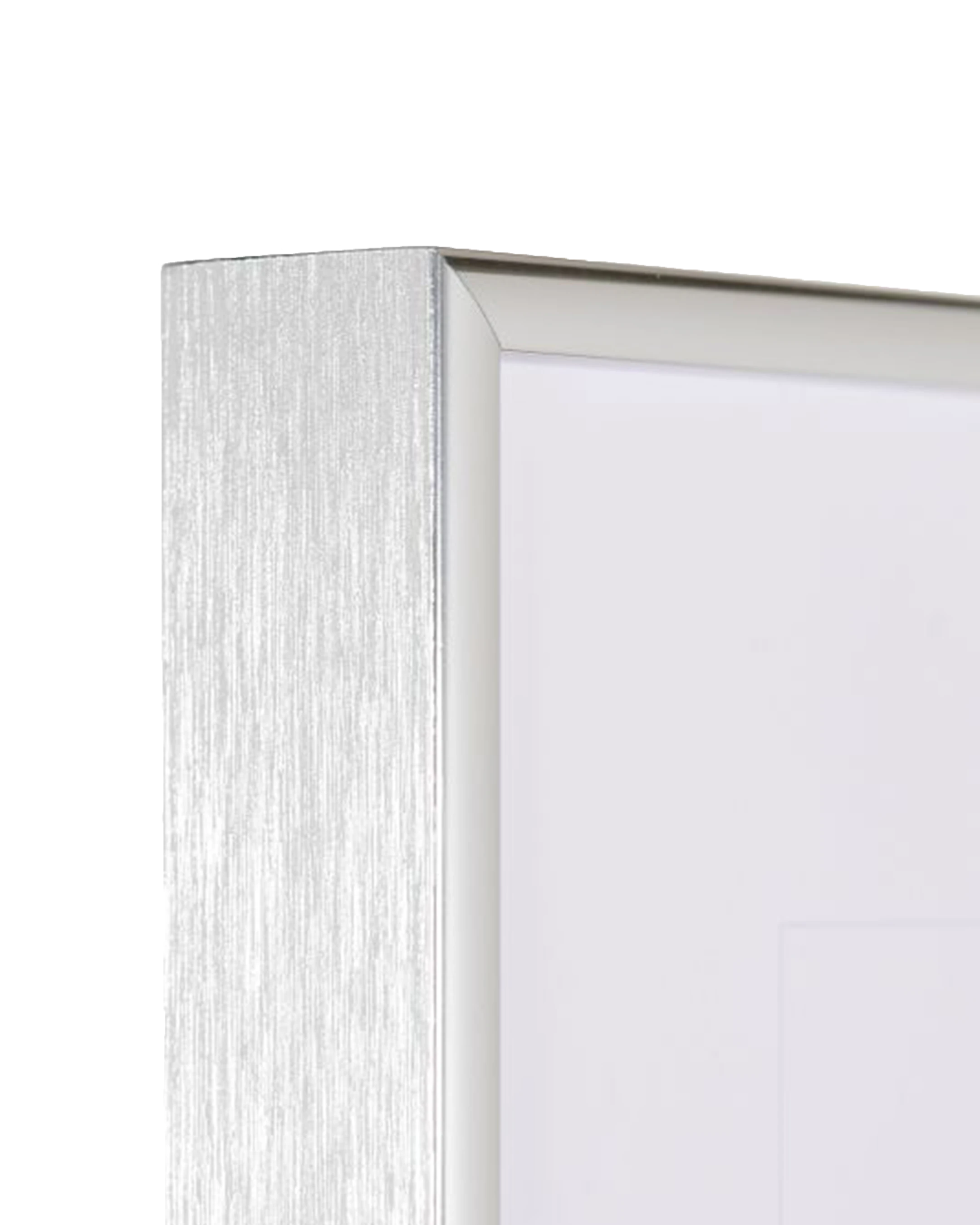 Aluminium fotolijst Luca zilver hoogglans – detailweergave