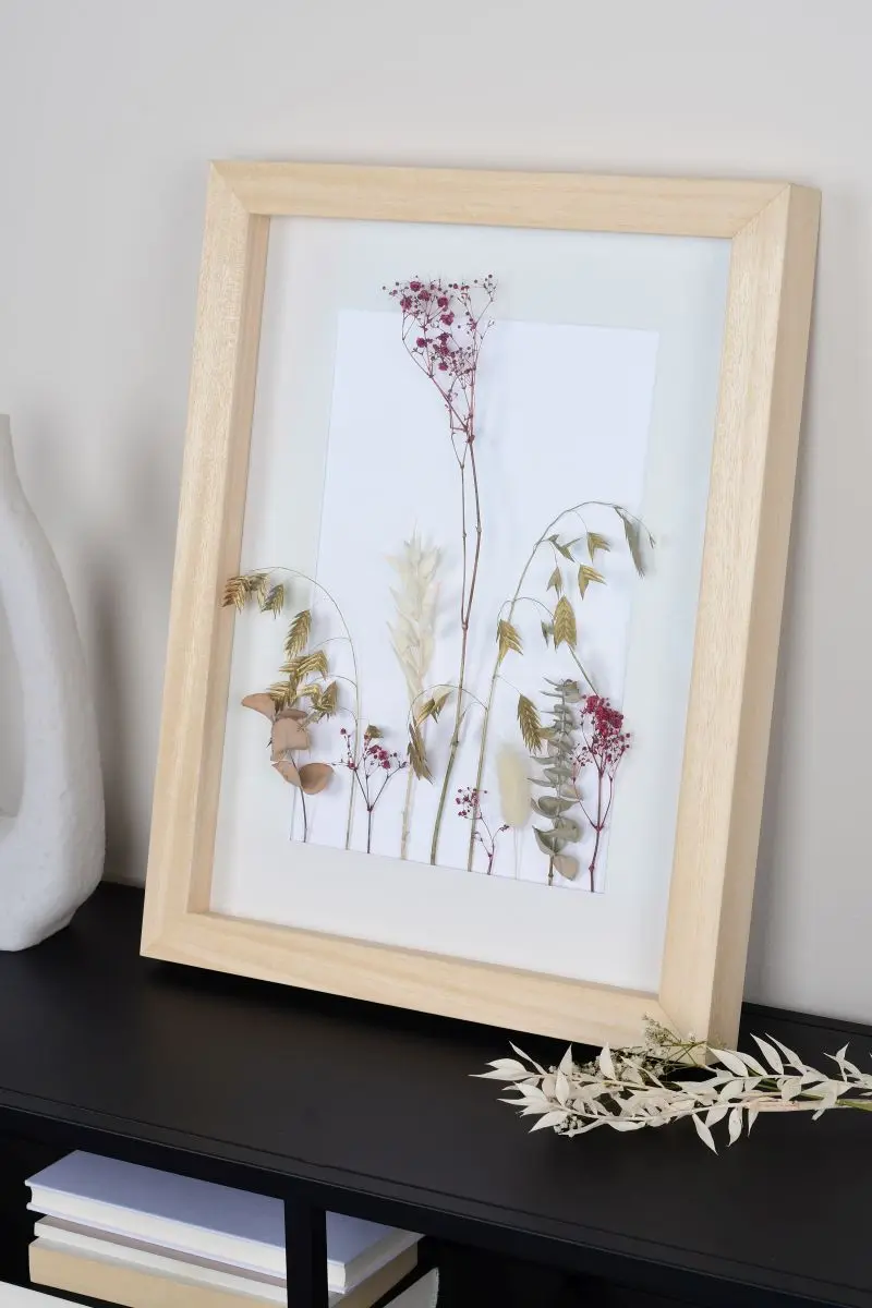 Houten fotokader Linda met afstandslijst