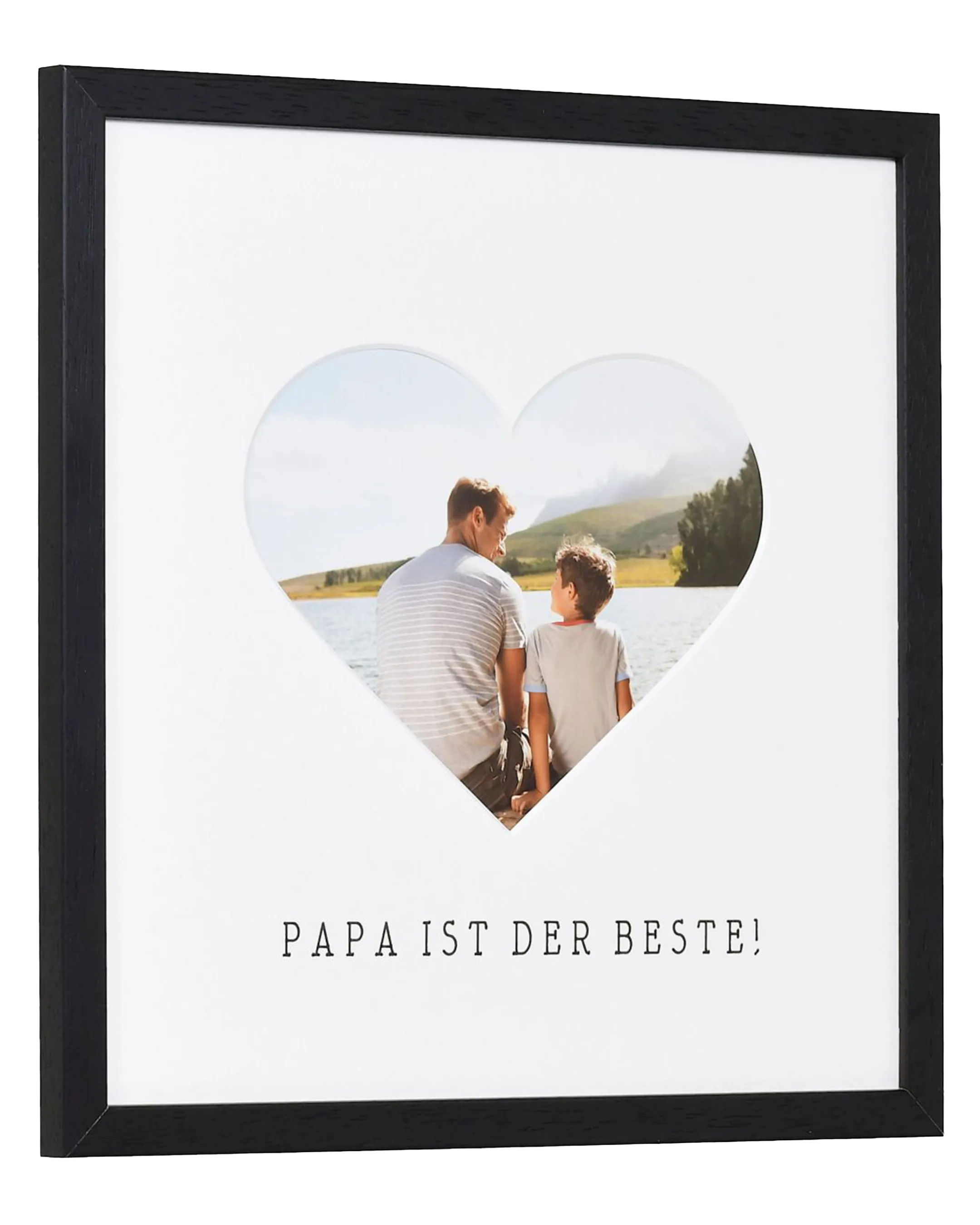 Fotokader hart "Papa" 30x30cm