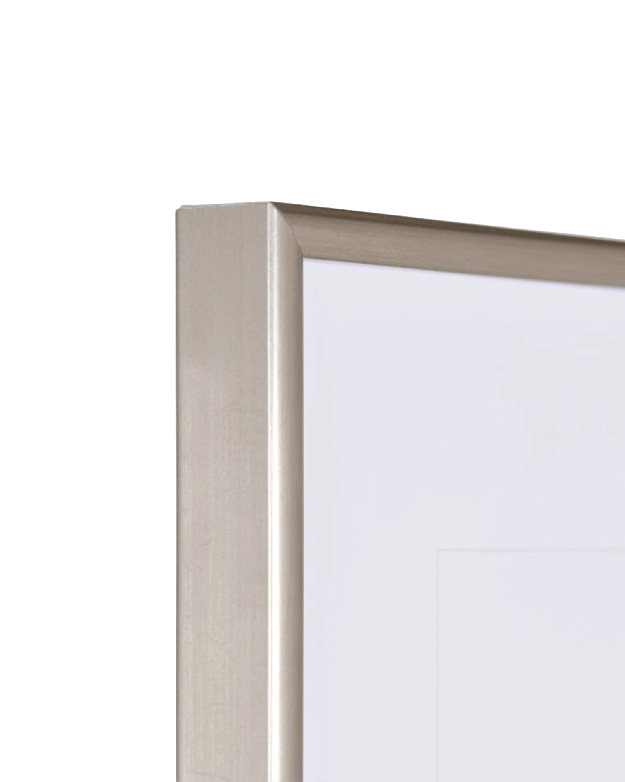 Kunststof fotolijst Sara platina – detailweergave