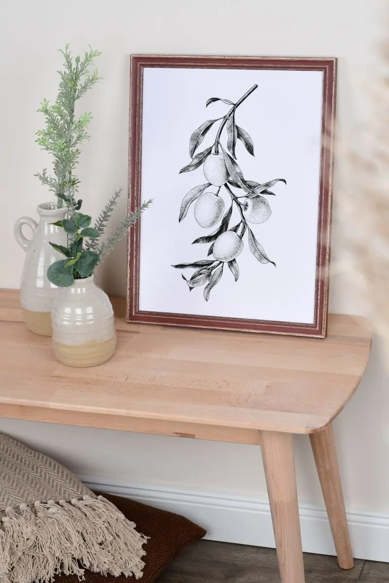 Vintage houten fotokader Luise