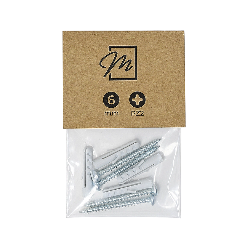 Accessoires montageset (4x schroeven 4,0 x 45 mm + 4 pluggen ⌀ 6 mm)
