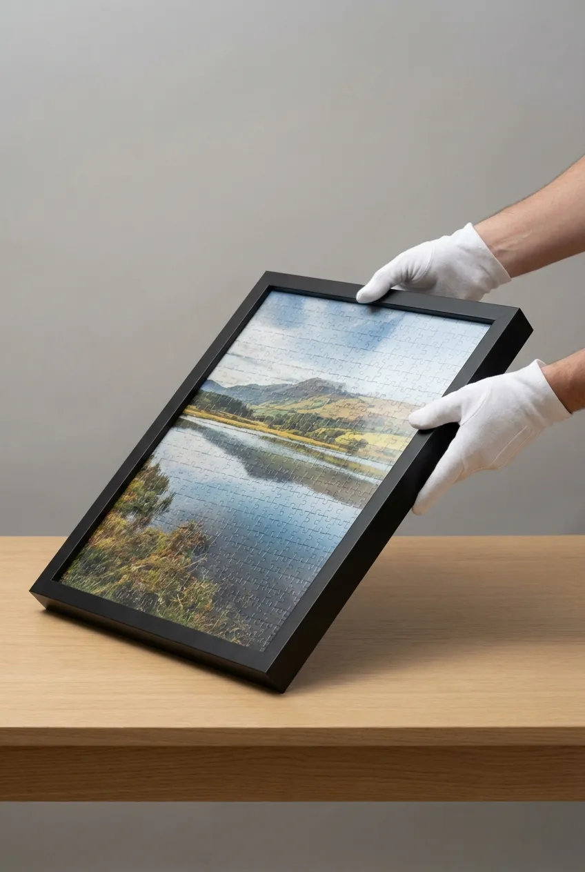 Puzzel in fotolijst