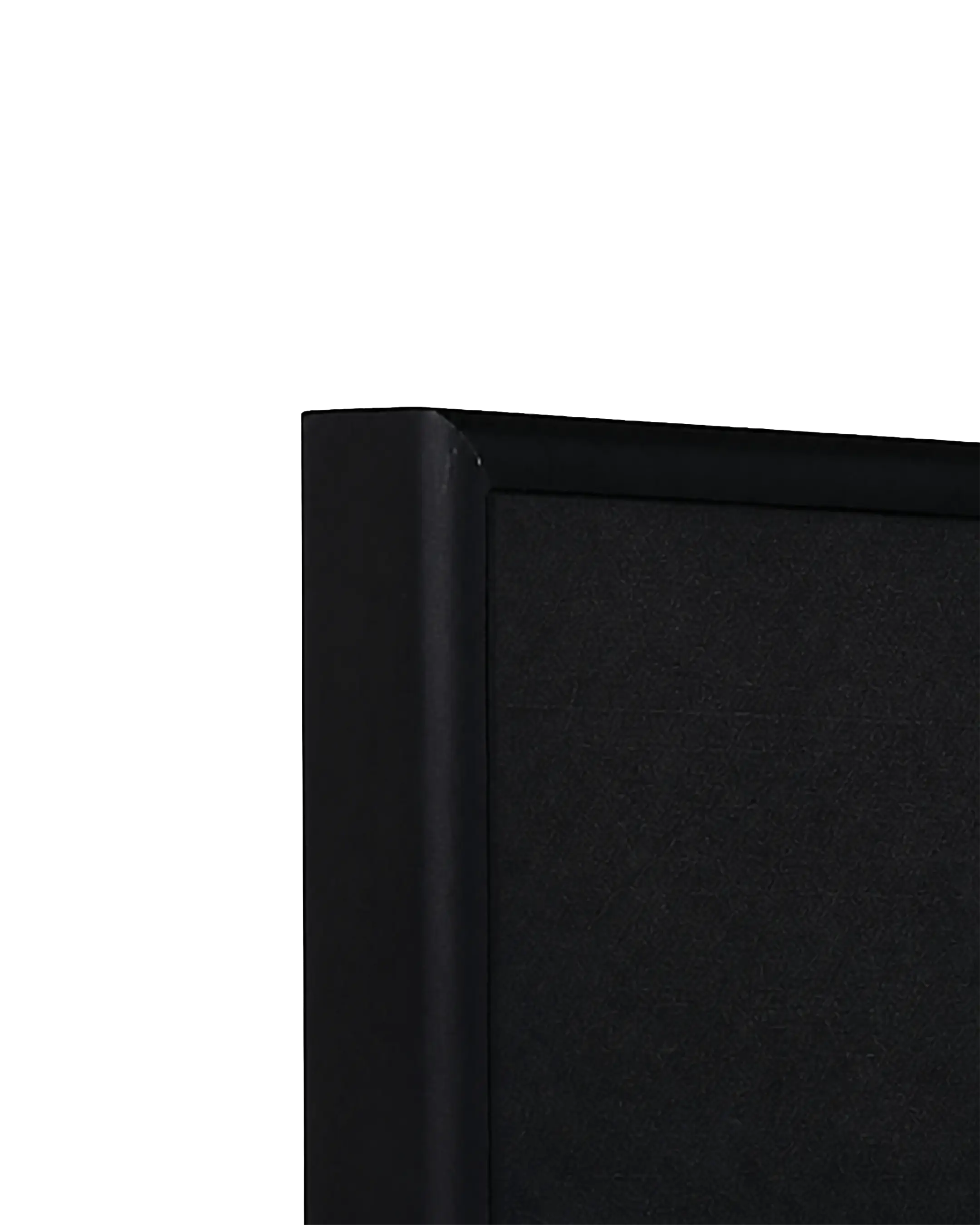 Aluminium fotolijst Noah brandvertragend certificaat B1 zwart – detailweergave
