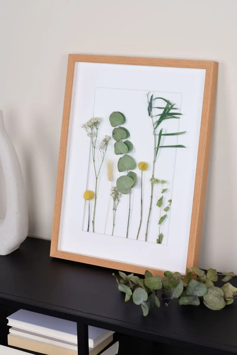 Houten fotokader Nele met afstandslijst