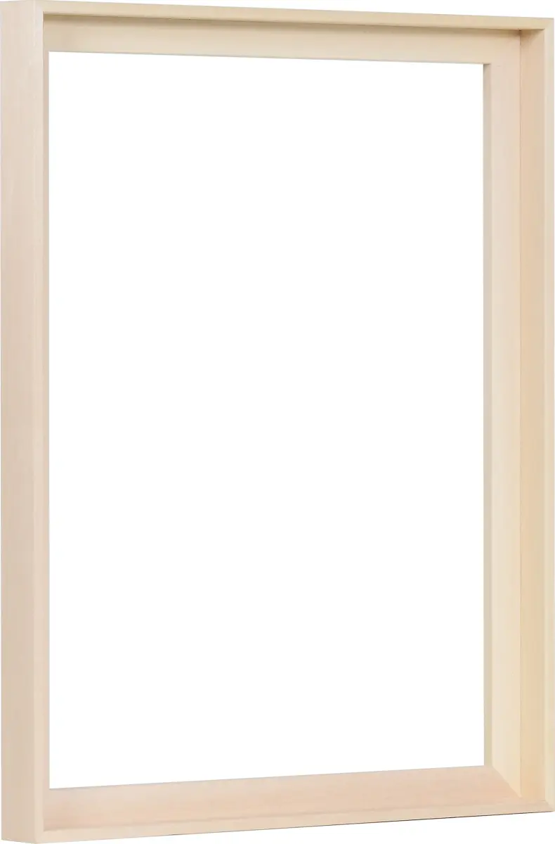 Zijaanzicht van een eenvoudige baklijst 30x40 van lindehout