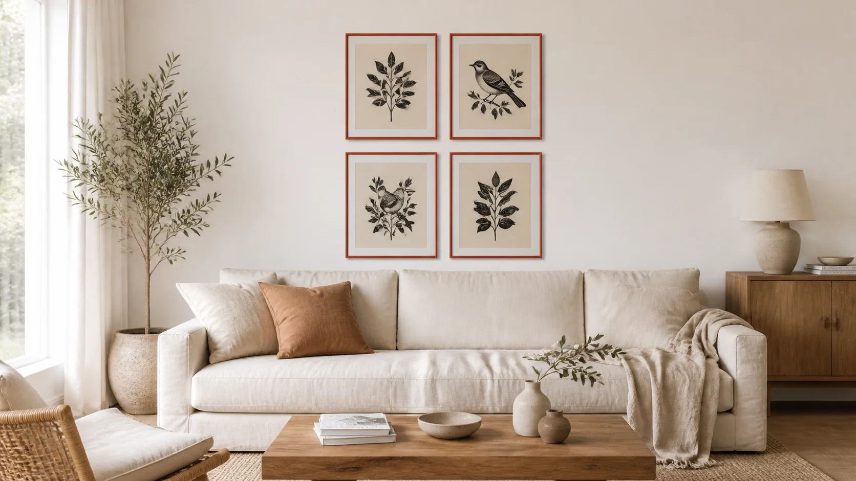 Houten fotokader Ava