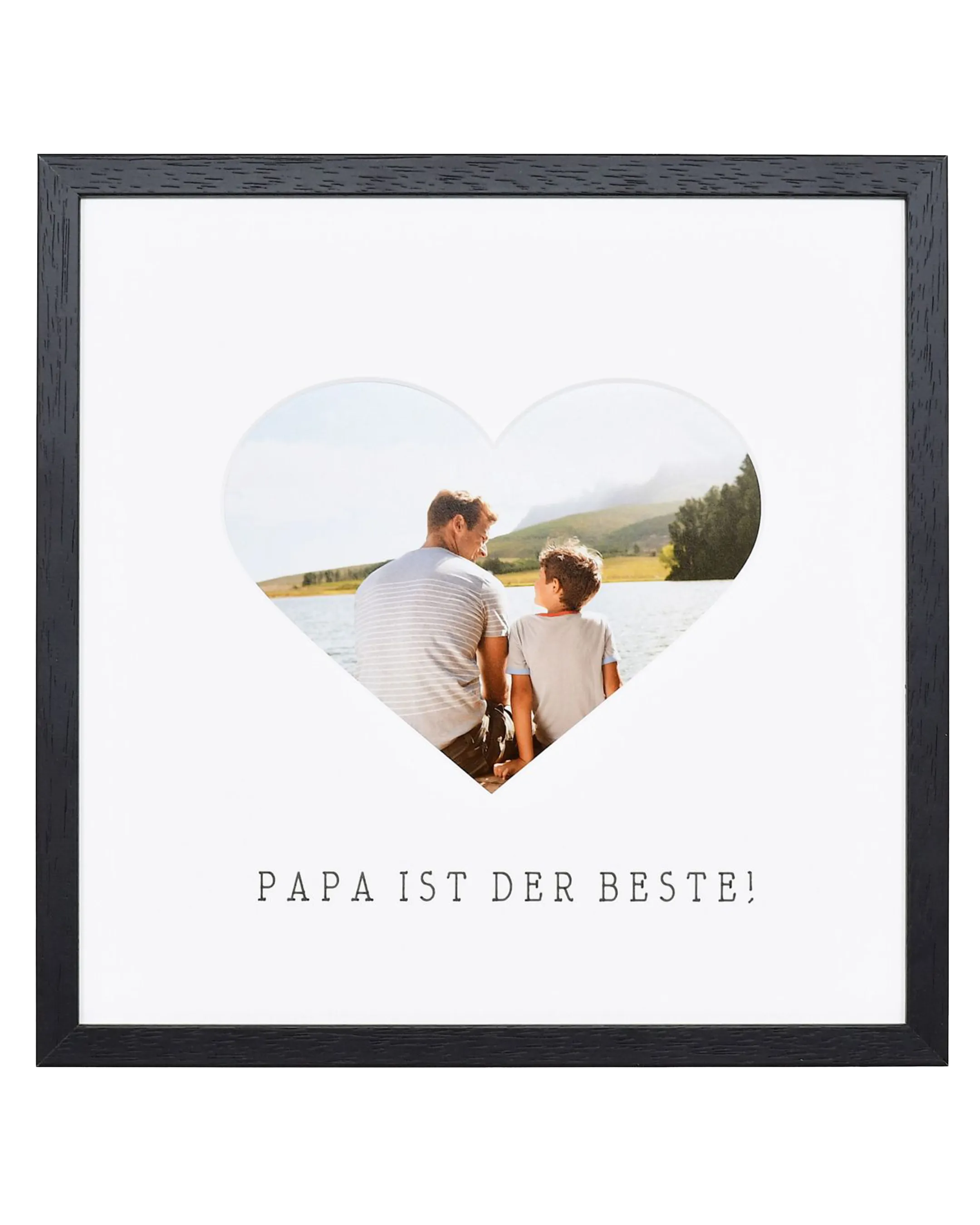 Fotokader hart "Papa" 30x30cm