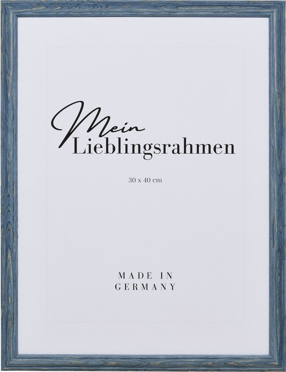 Frontansicht eines pastellgrauen Holzrahmens im Landhausstil, mit einer abgeflachten WÃ¶lbung und einer erhobenen Au