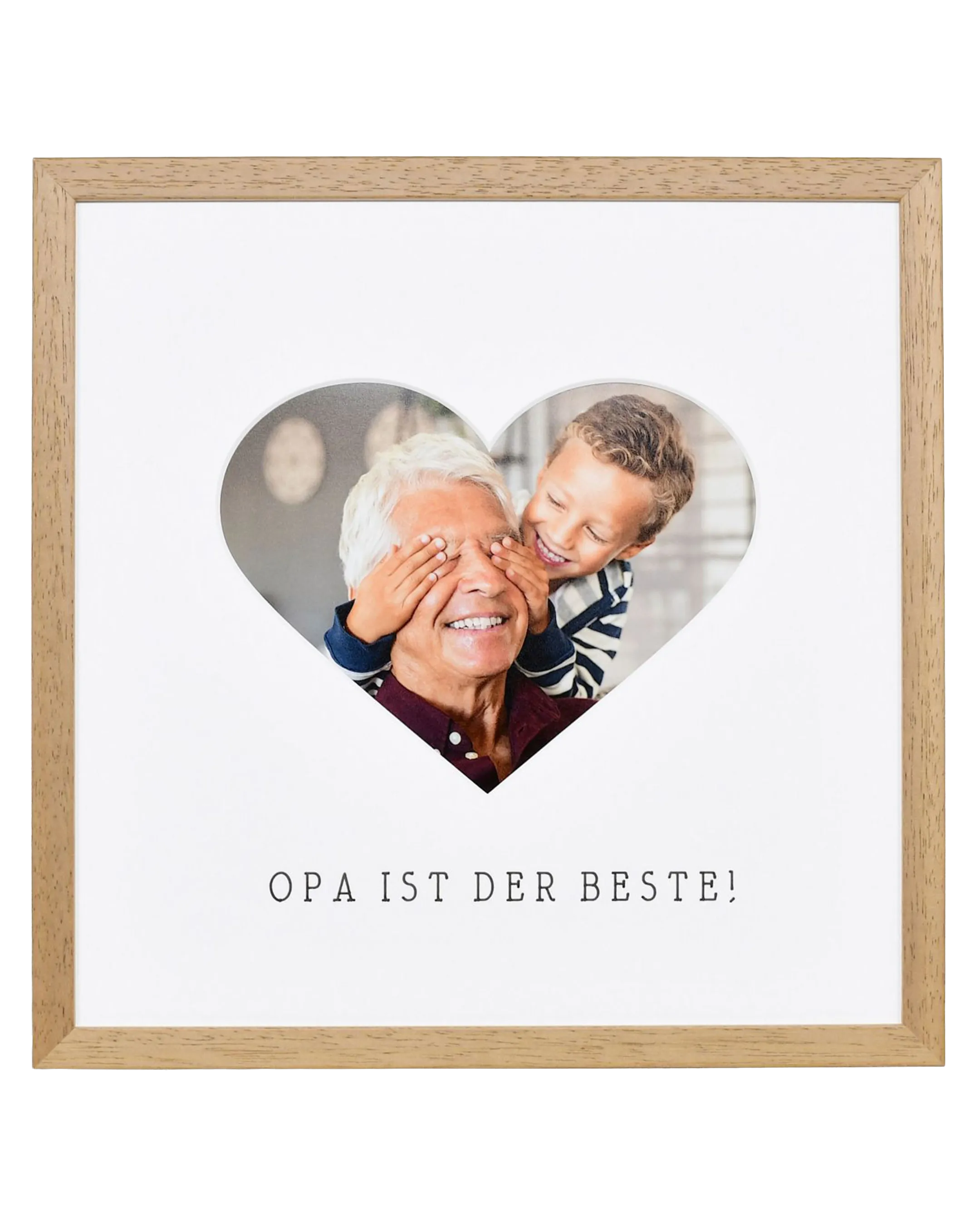 Fotokader hart "Opa" 30x30cm