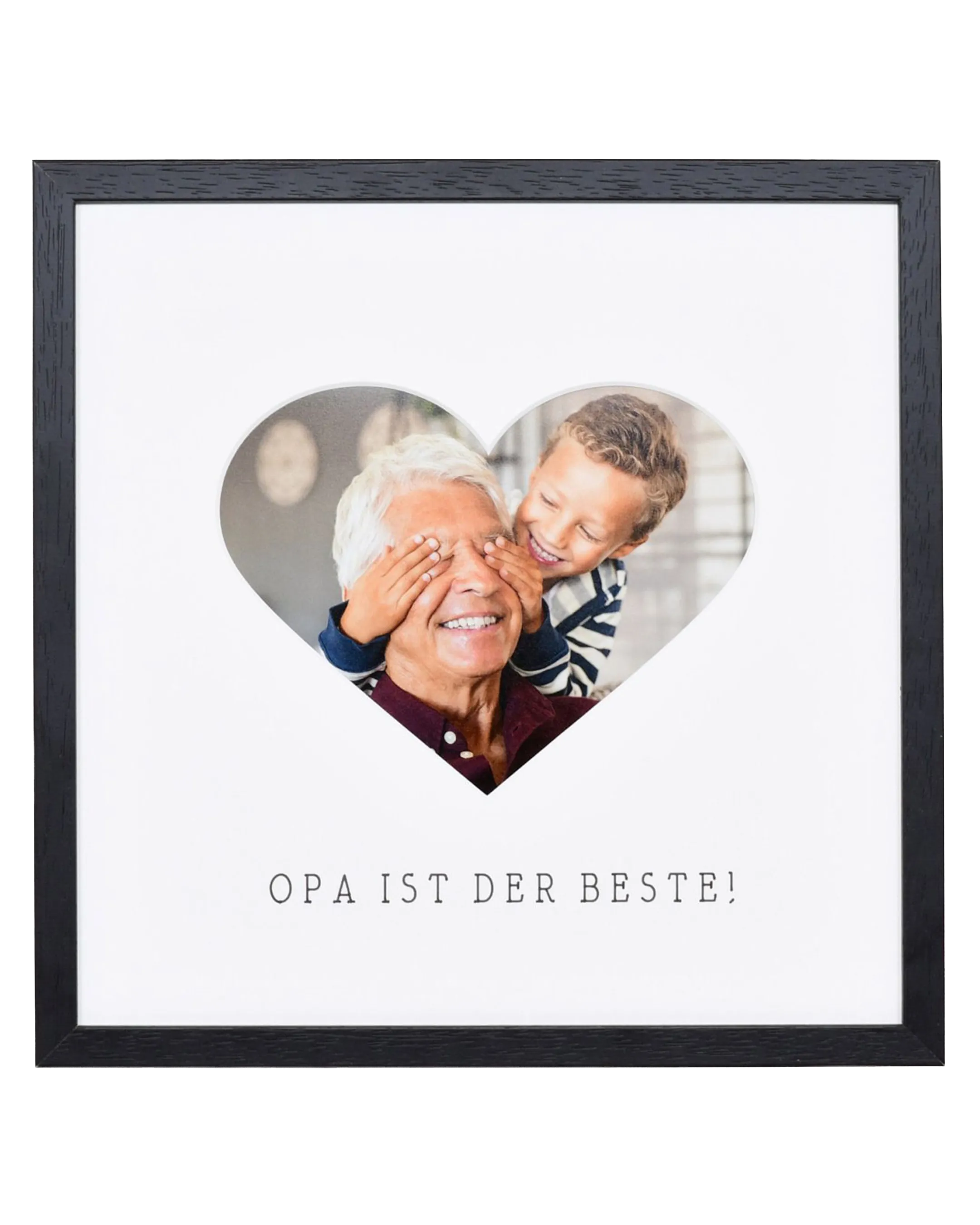 Fotokader hart "Opa" 30x30cm