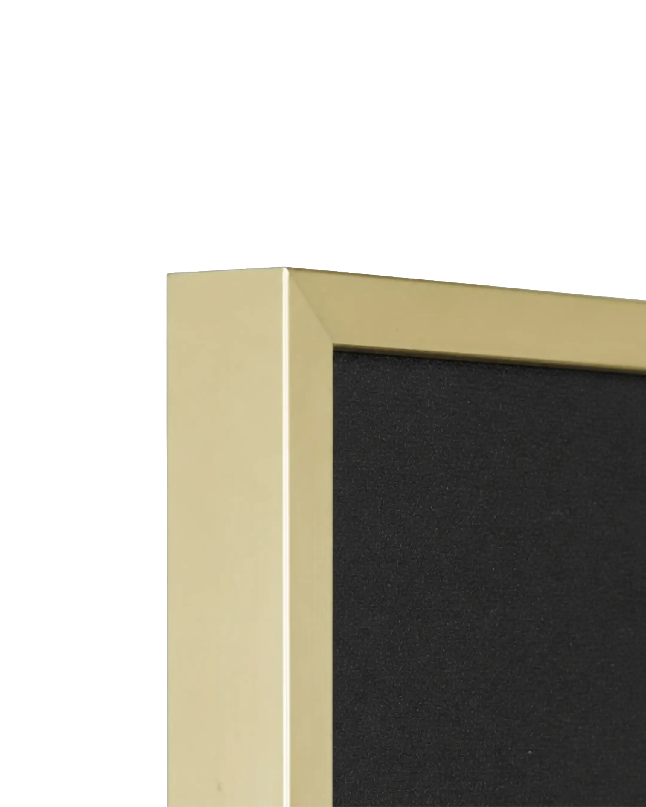 Aluminium fotolijst Mika brandvertragend certificaat A1 goud – detailweergave
