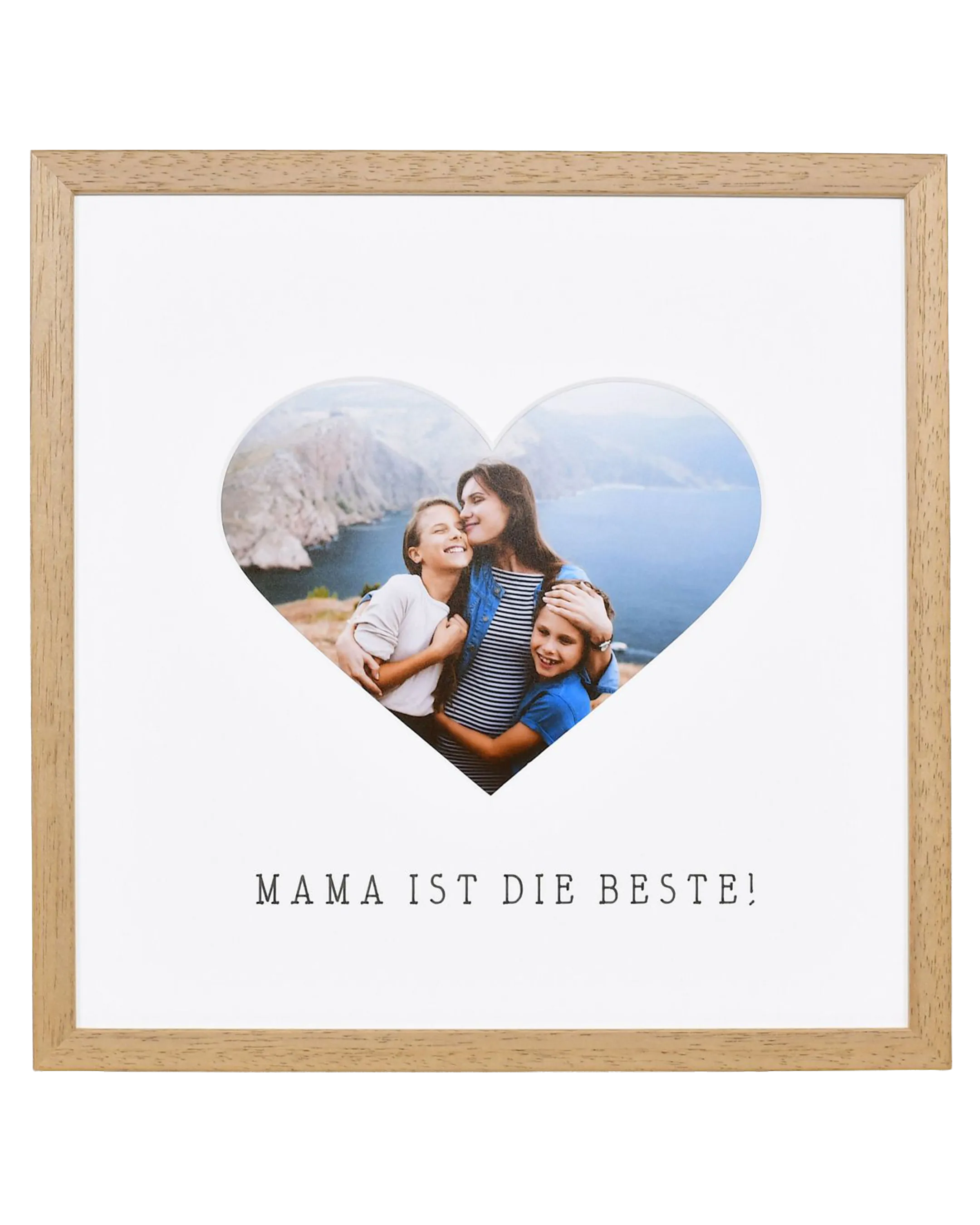 Fotokader hart "Mama" 30x30cm