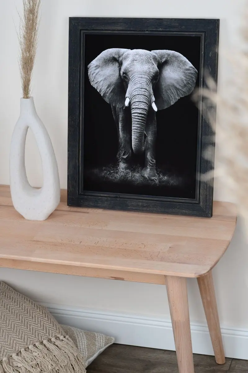 Vintage houten fotokader Insa op maat