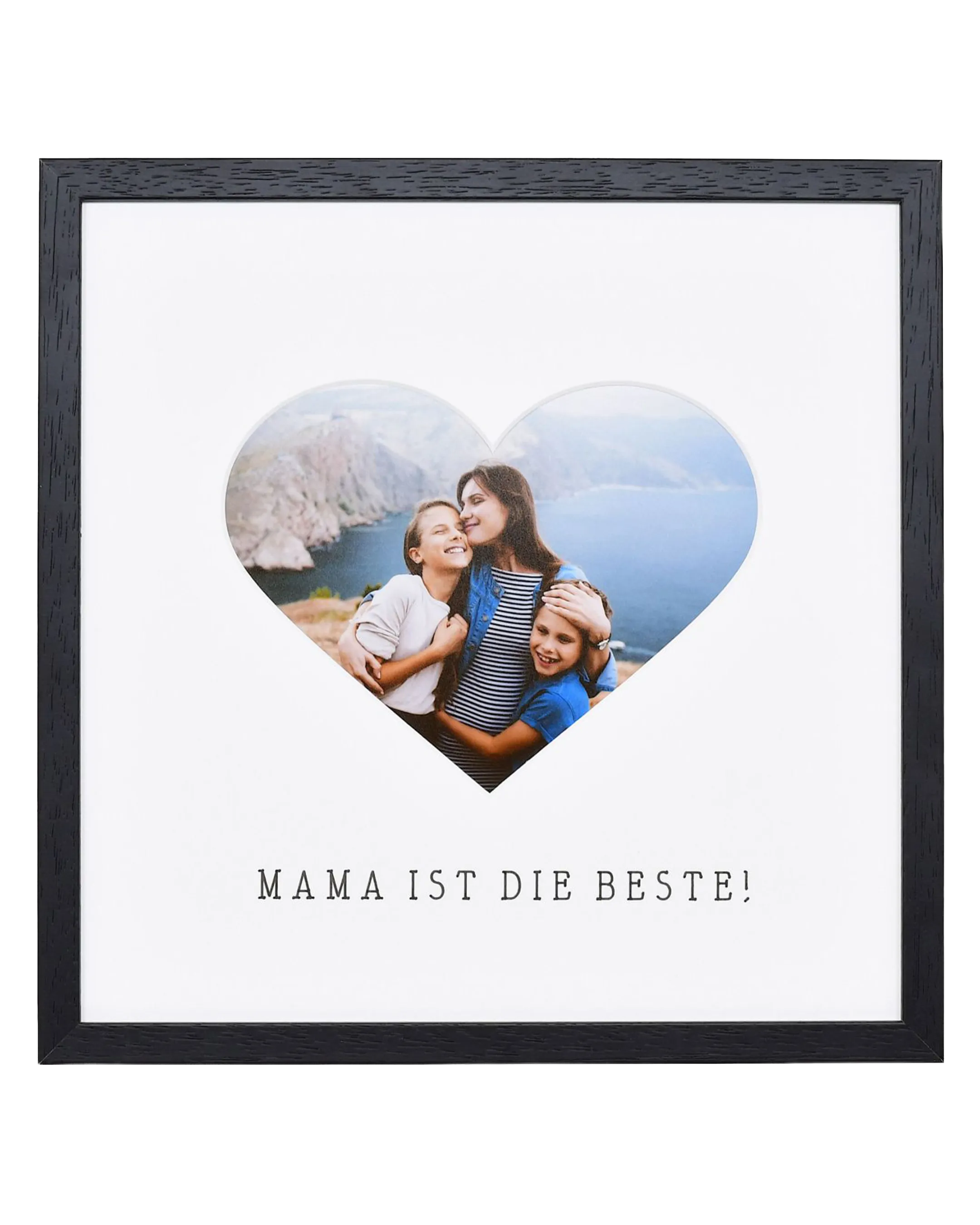 Fotokader hart "Mama" 30x30cm