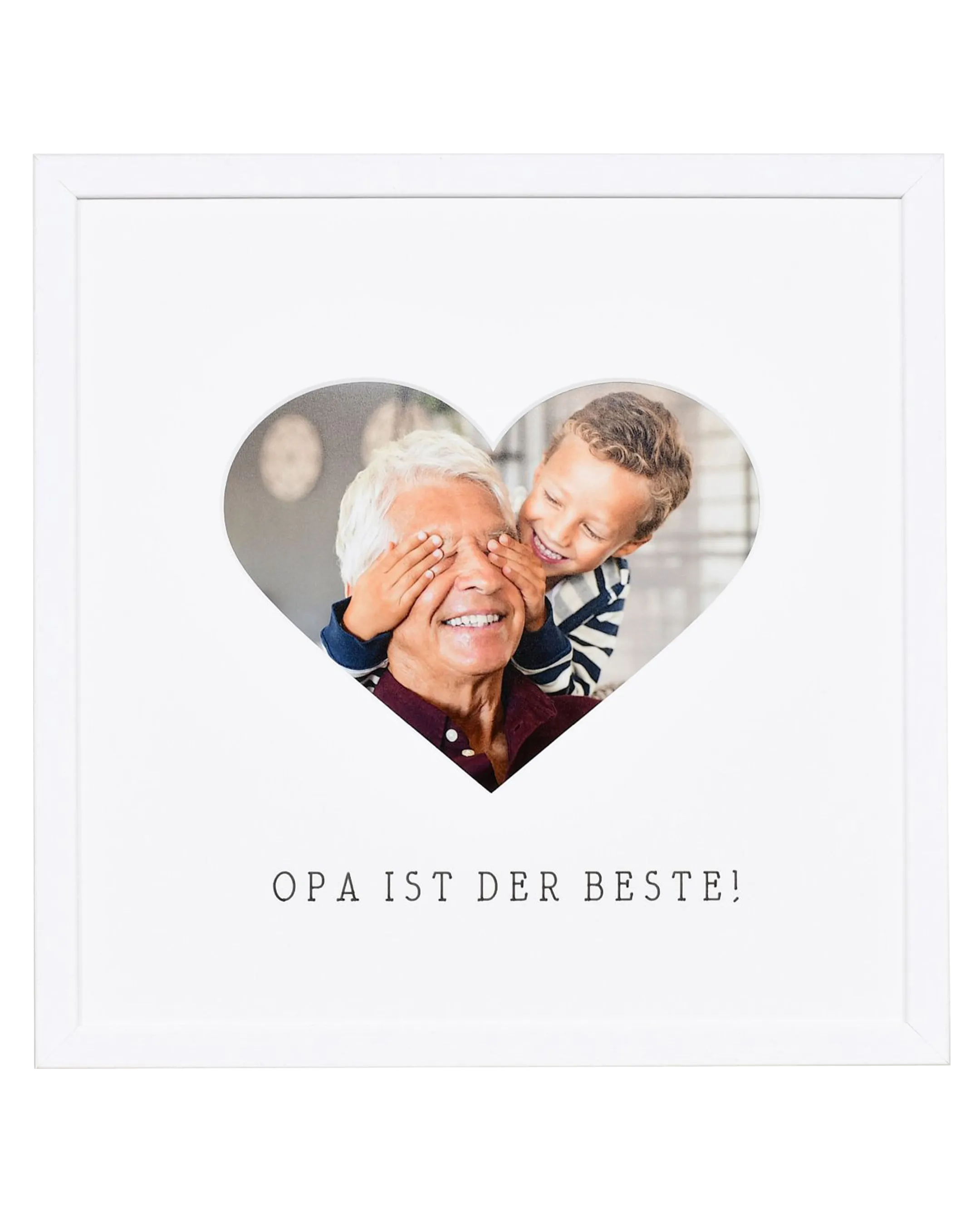 Fotokader hart "Opa" 30x30cm