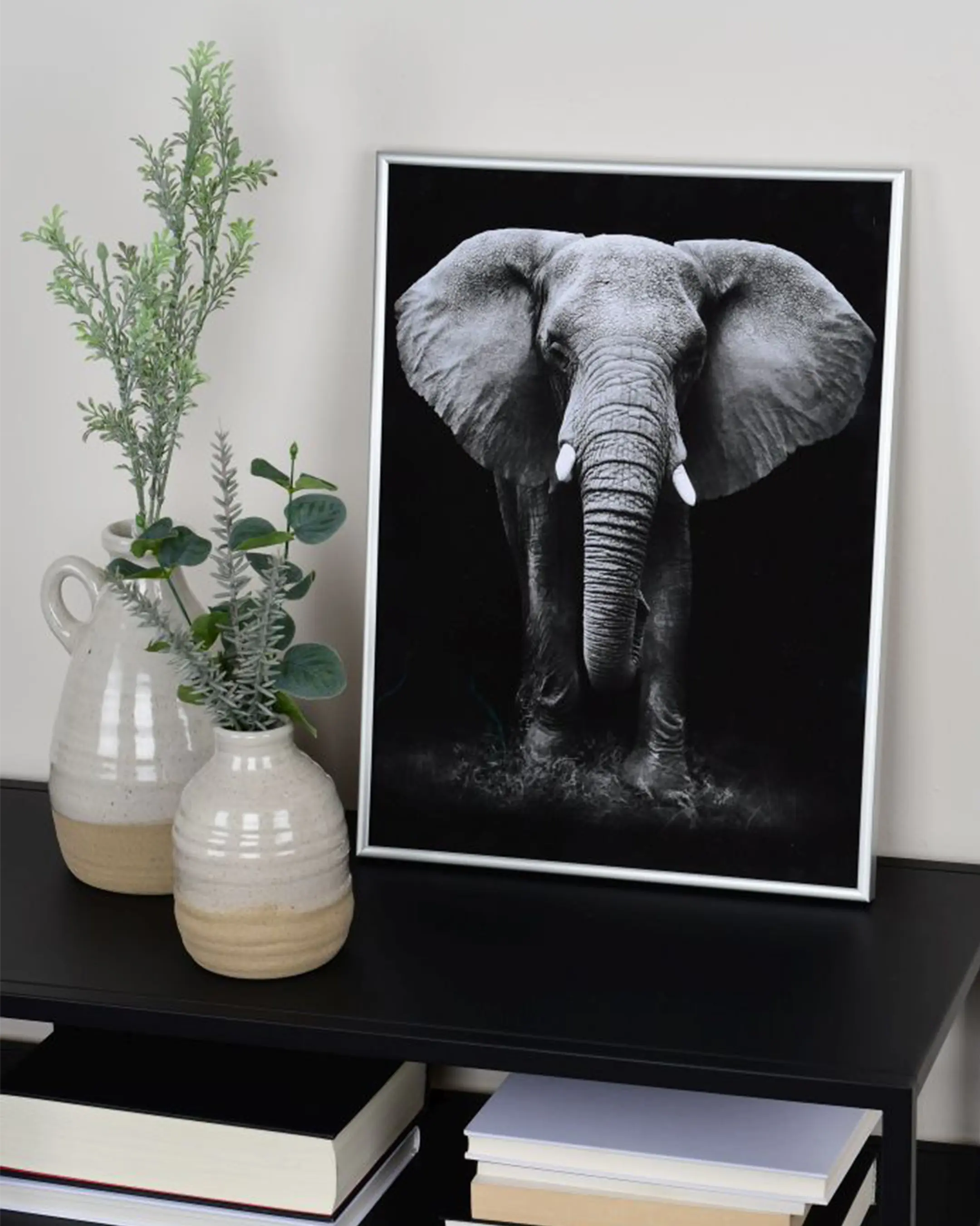 Kunststof fotolijst Sara alulike in een interieur
