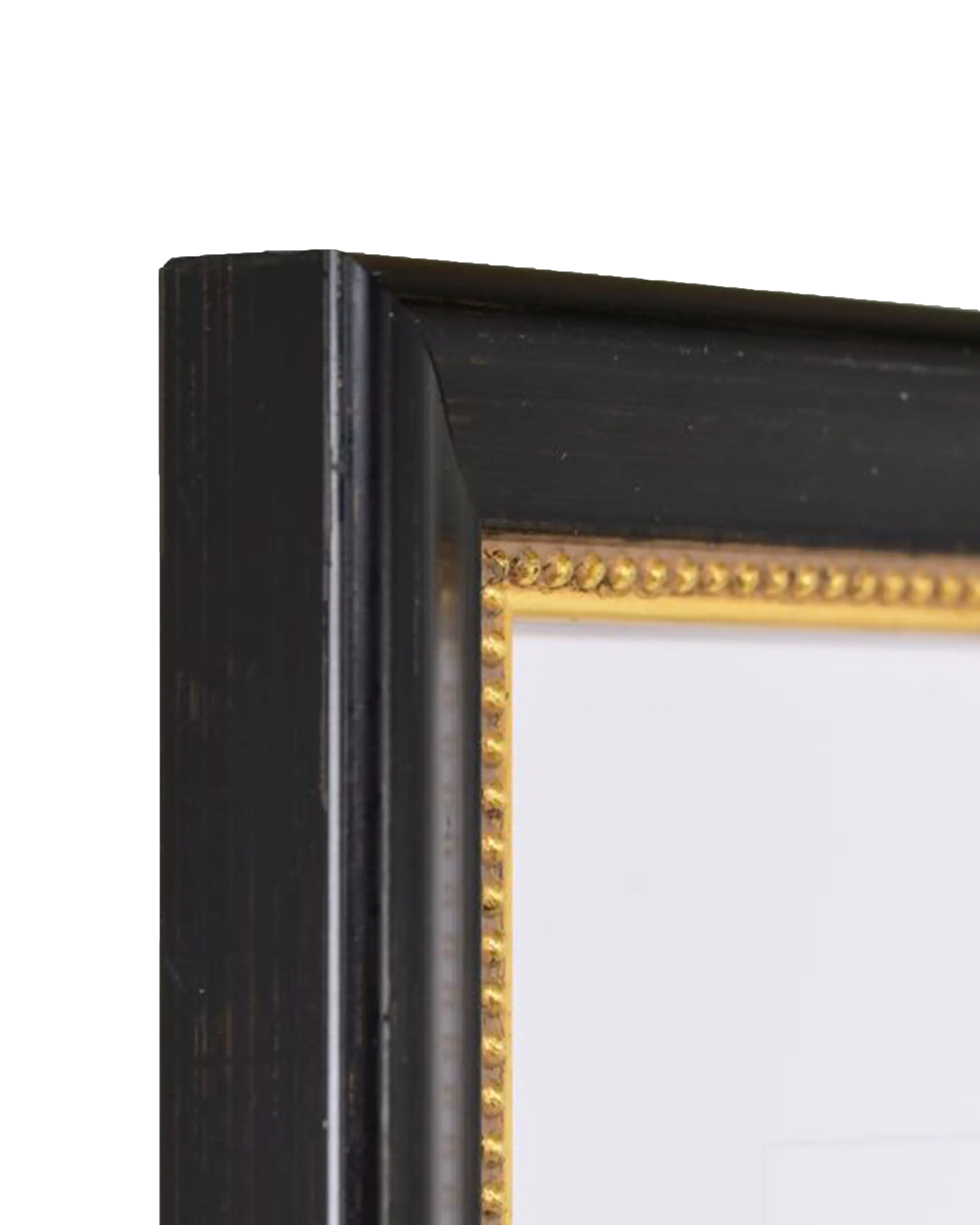 Barok houten fotolijst Pia zwart – detailweergave
