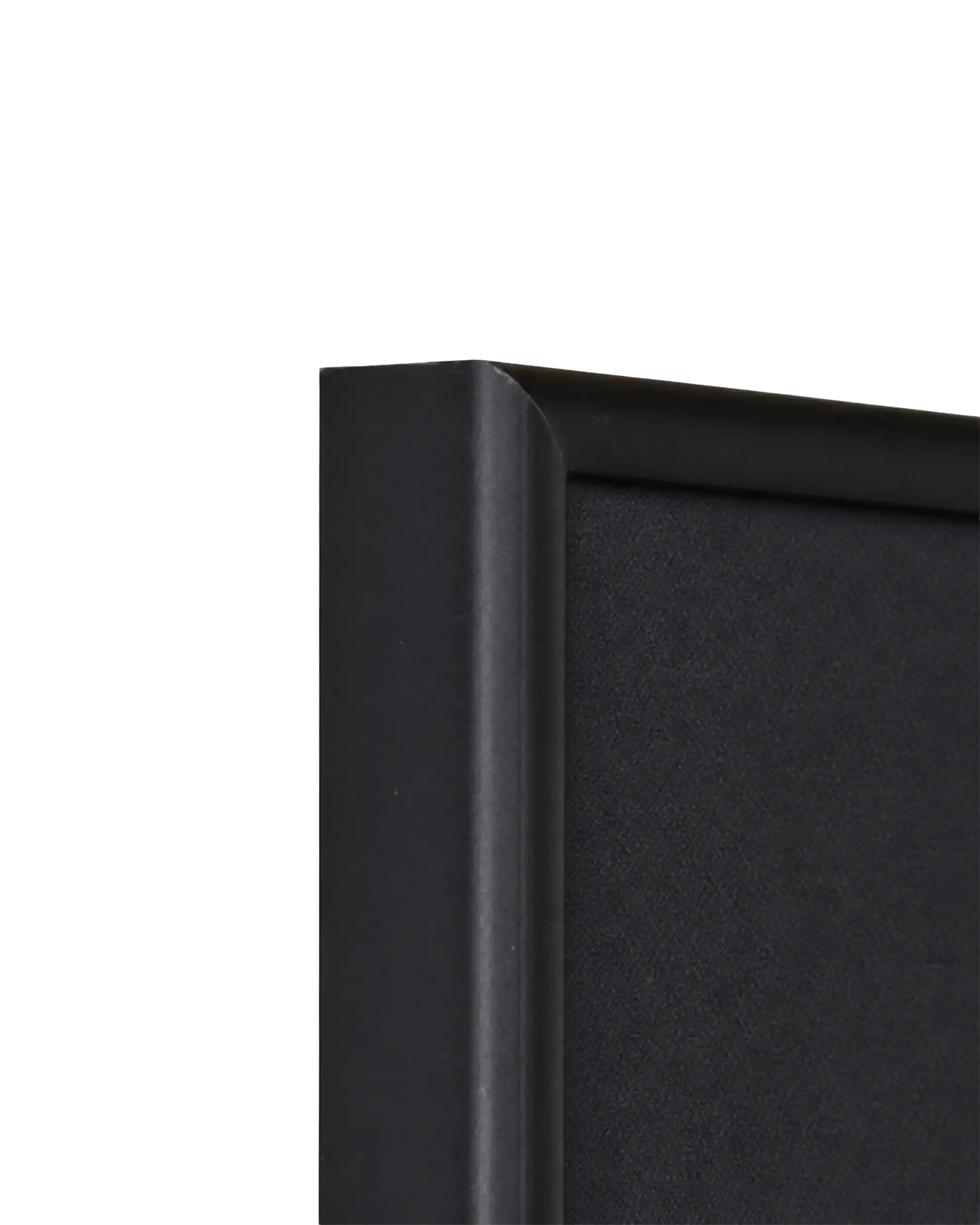 Aluminium fotolijst Noah brandvertragend certificaat A1 zwart – detailweergave