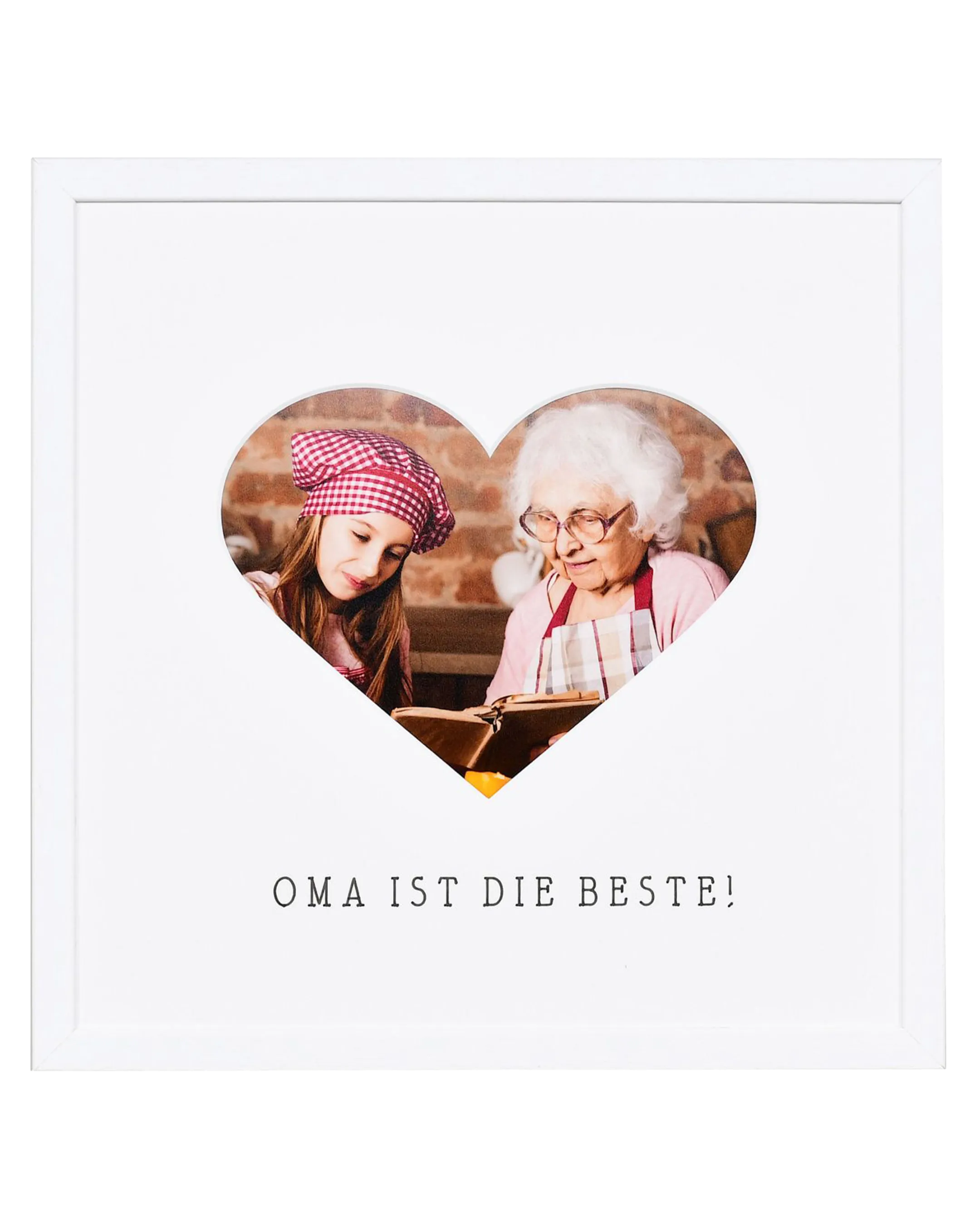 Fotokader hart "Oma" 30x30cm