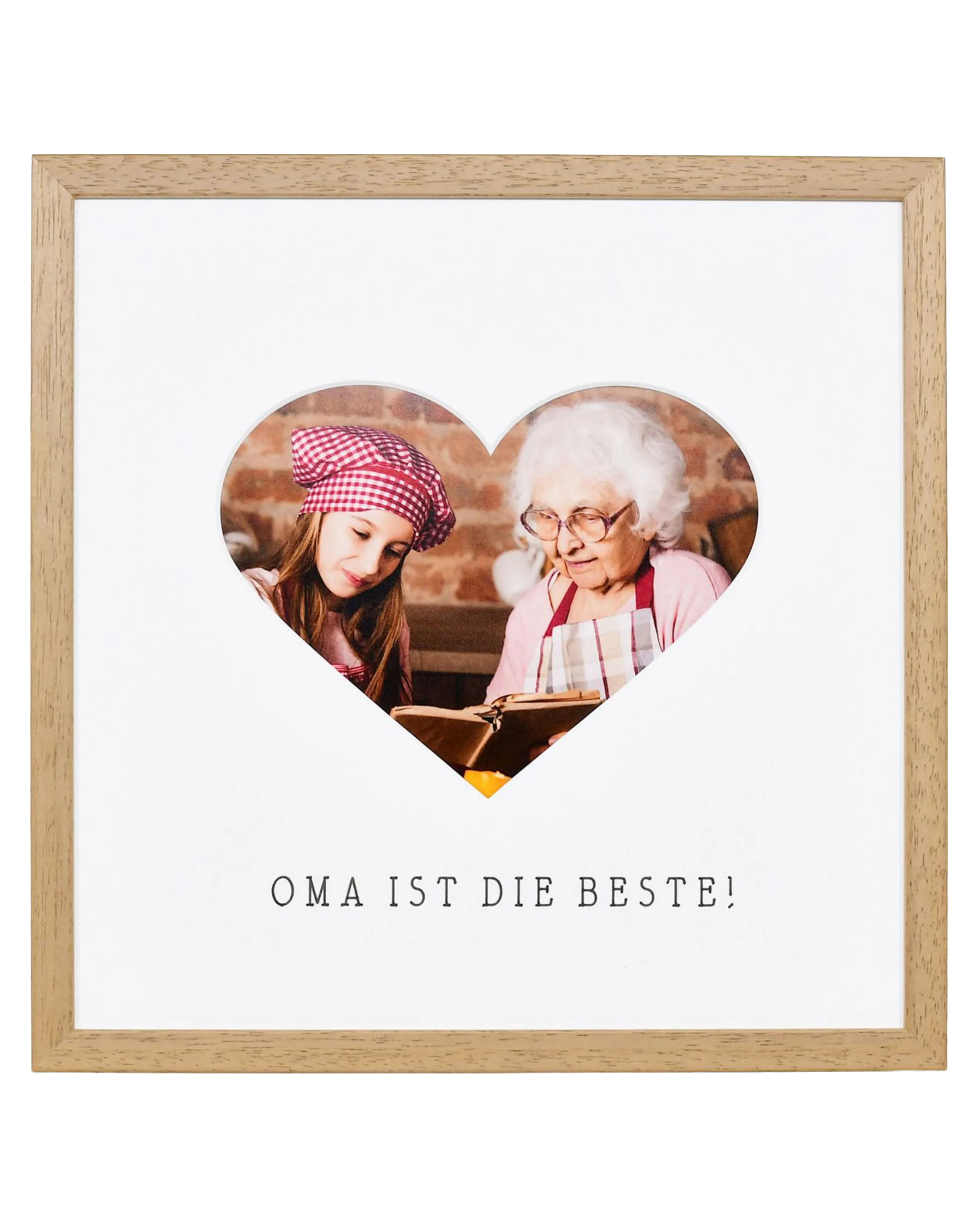 Fotokader hart "Oma" 30x30cm