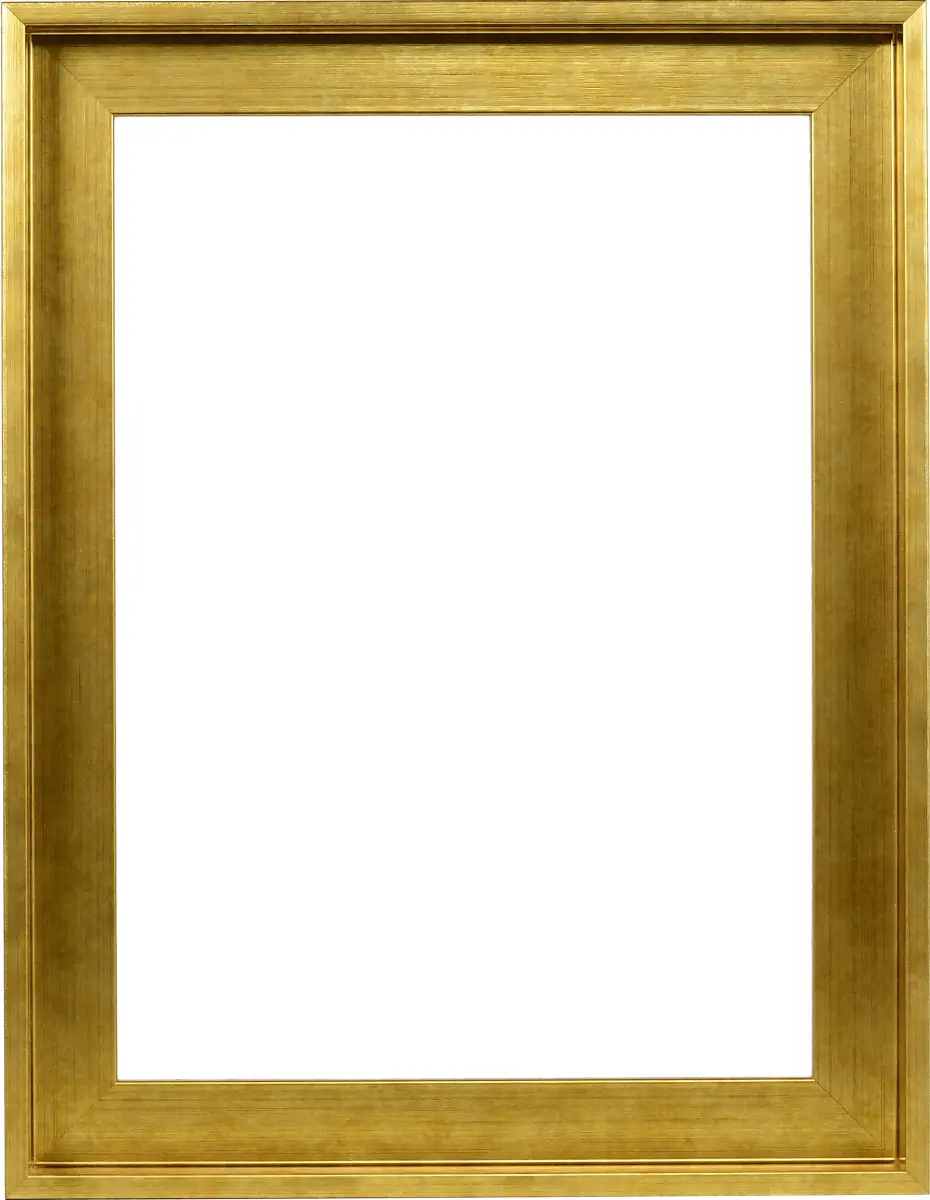 Vooraanzicht van een baklijst 30x40 in oudgoud