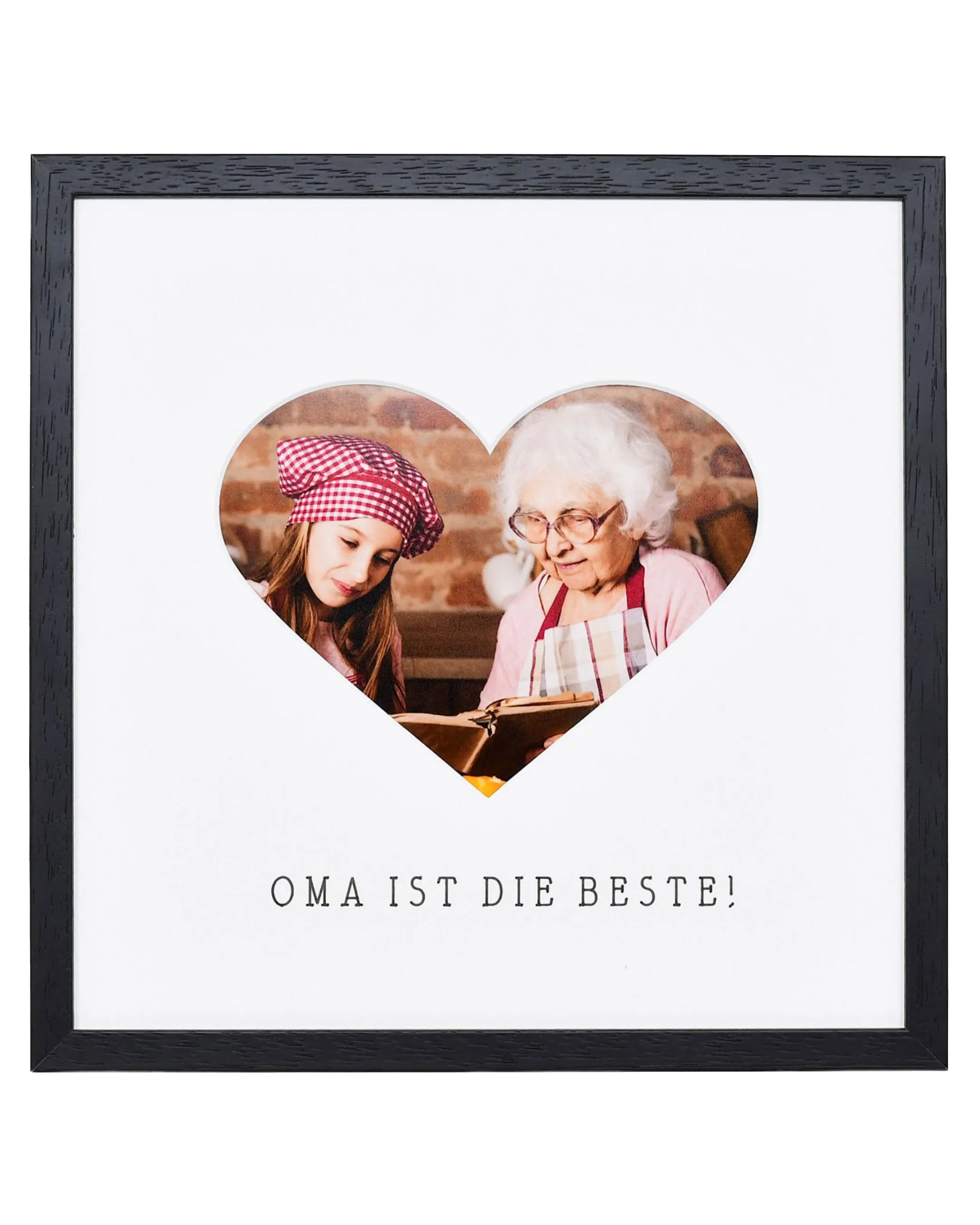 Fotokader hart "Oma" 30x30cm