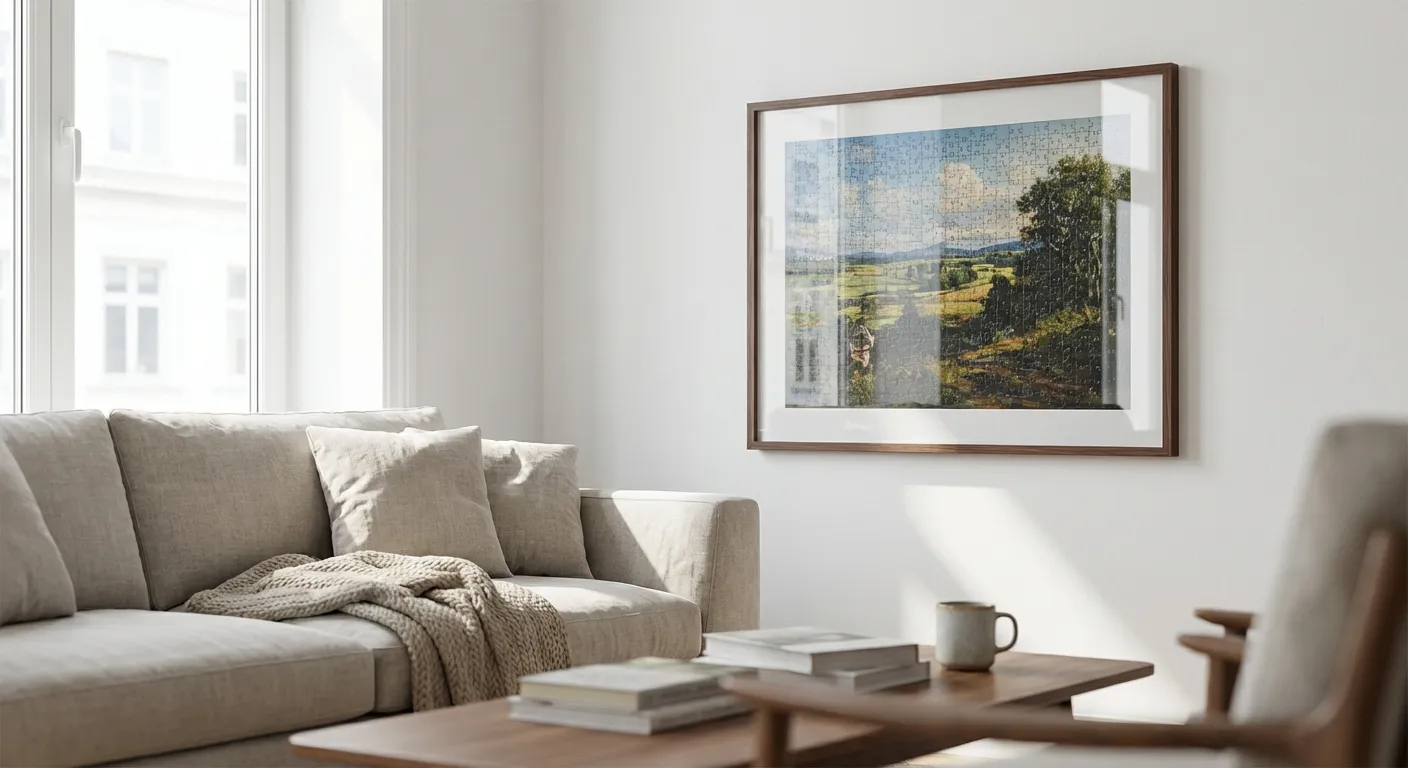 Puzzellijst in de woonkamer