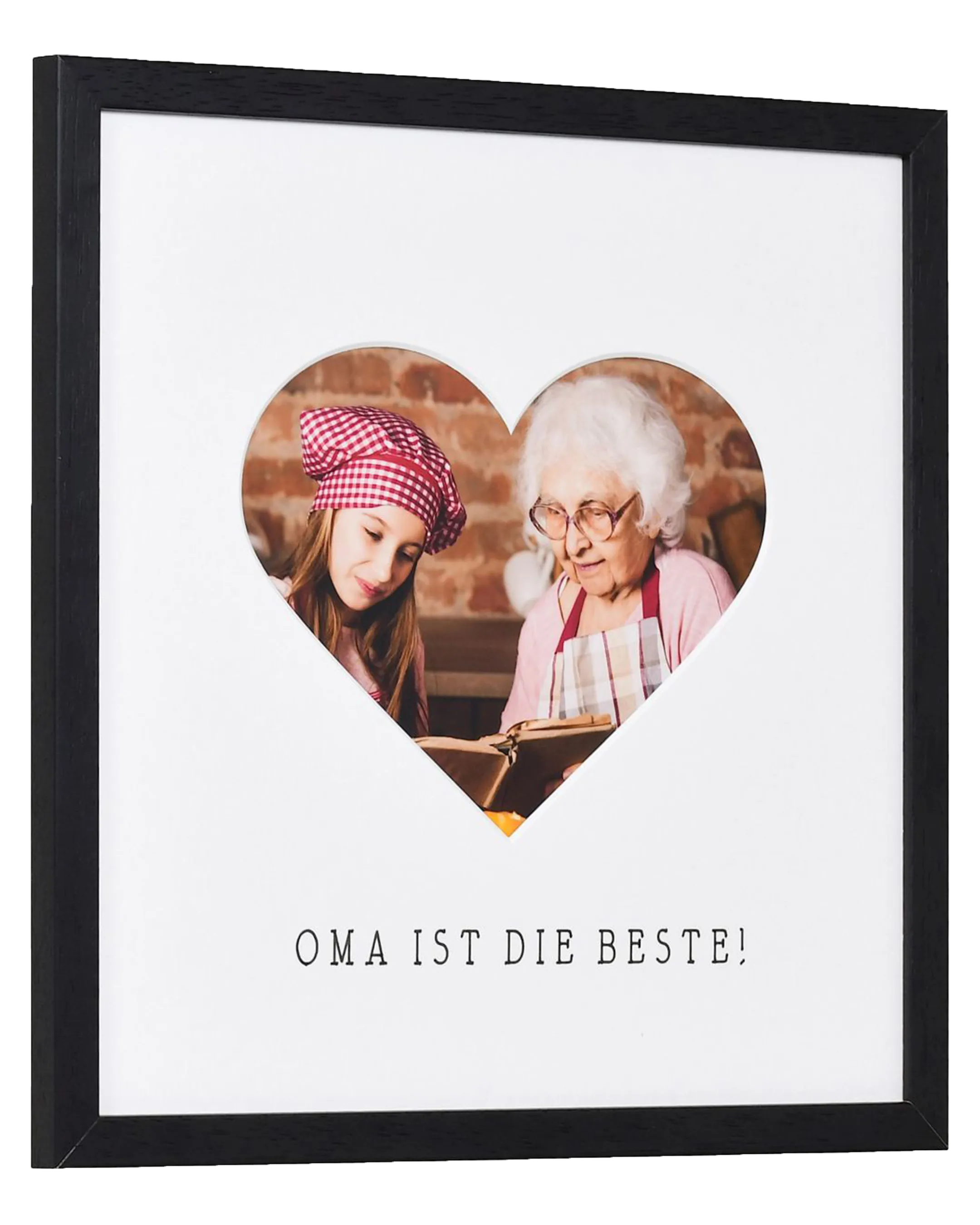 Fotokader hart "Oma" 30x30cm