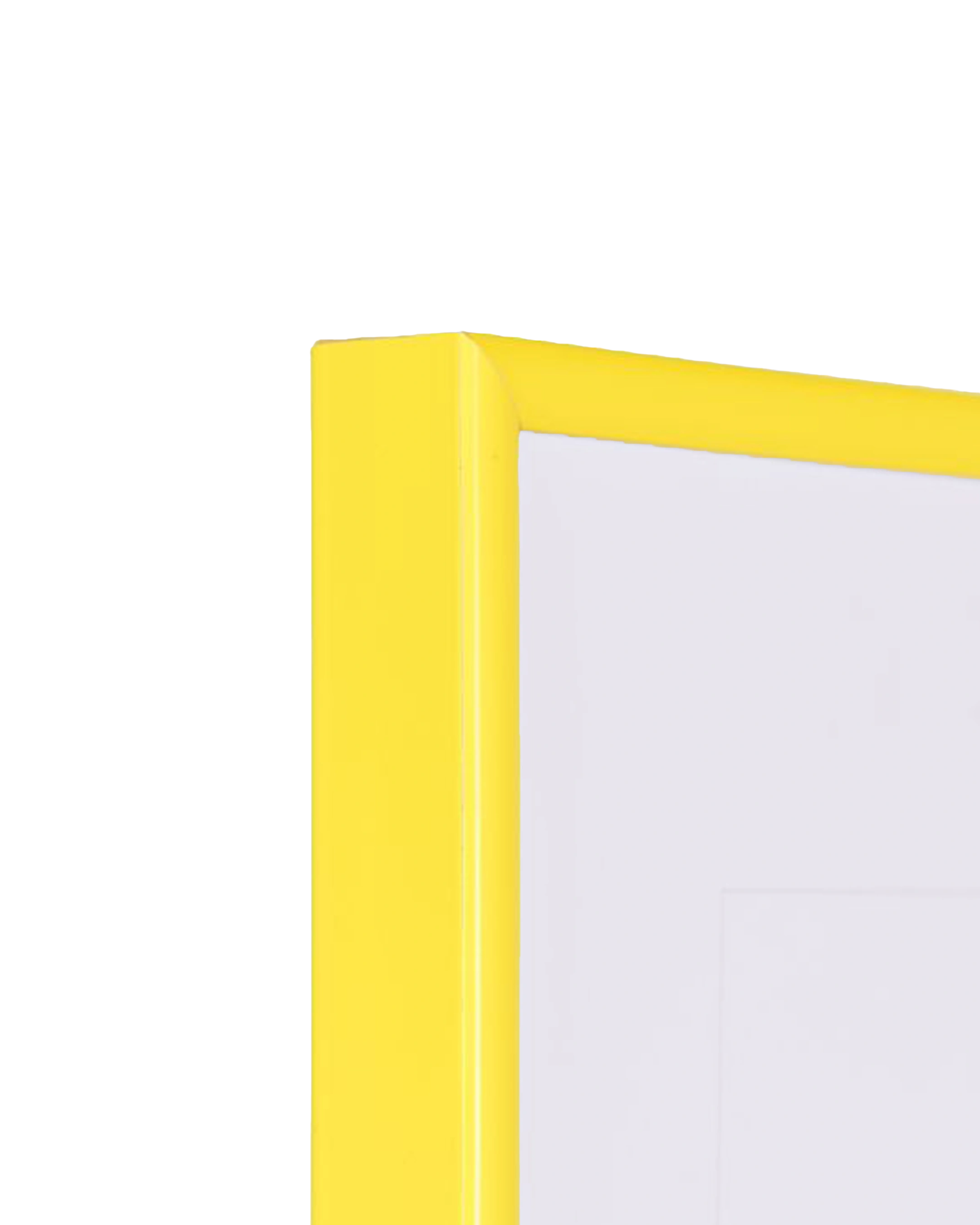 Kunststof fotolijst Sara geel – detailweergave