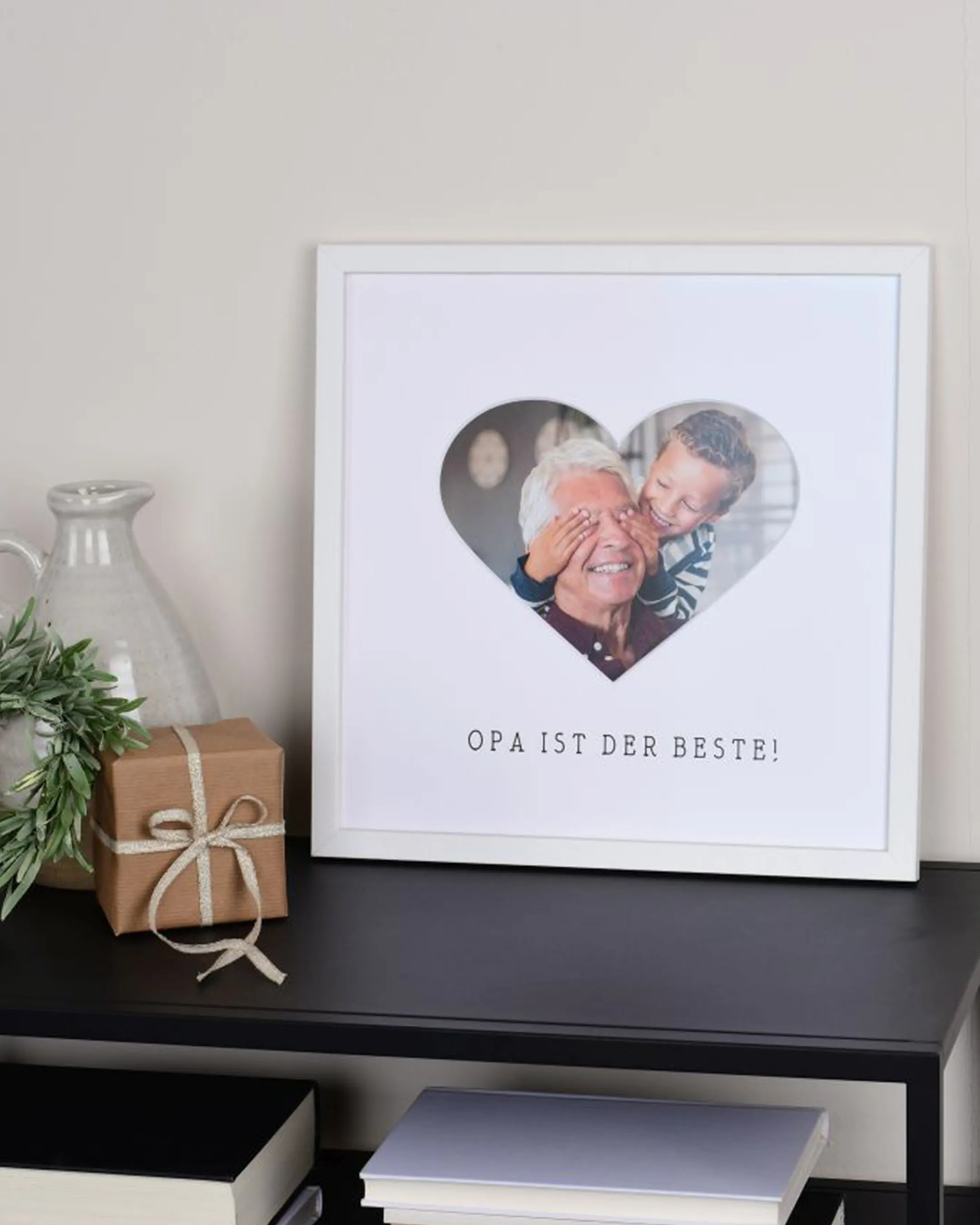 Fotokader hart "Opa" 30x30cm