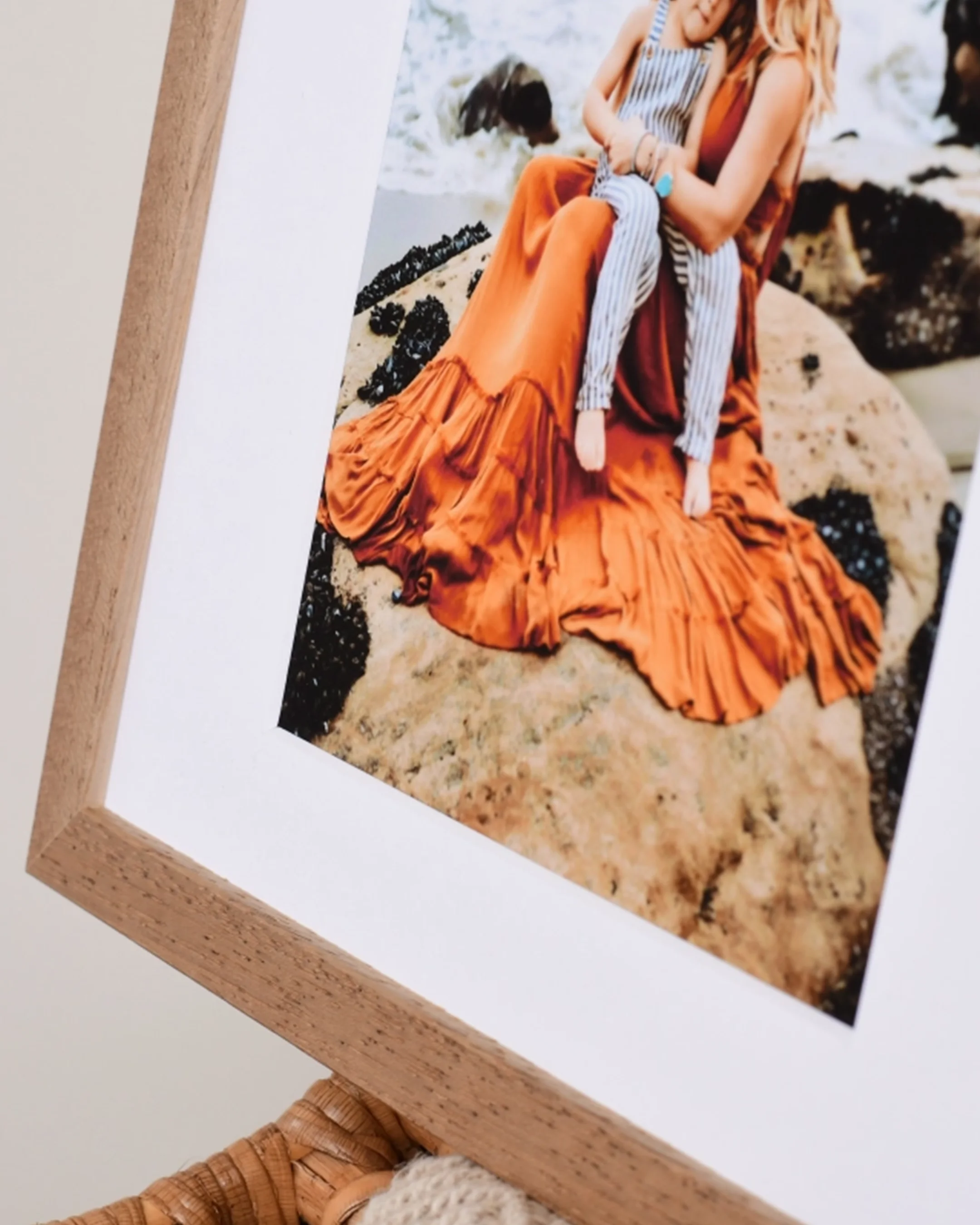Passe-partoutcollage Noelle 25x60 cm – detailweergave
