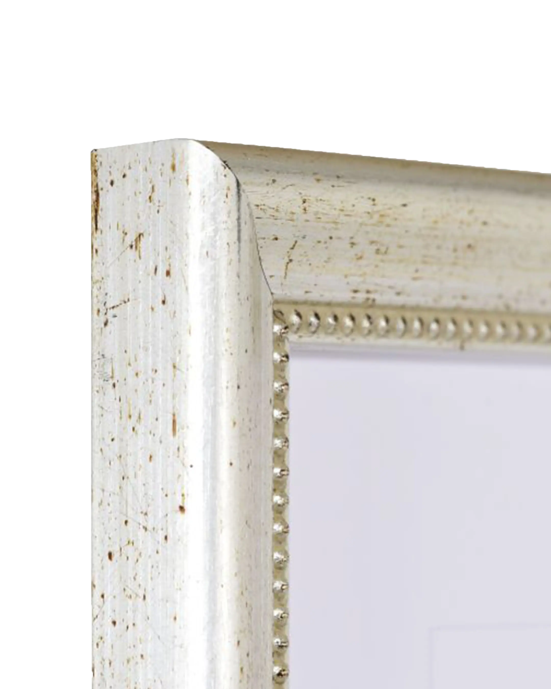 Barok houten fotolijst Pia zilver – detailweergave